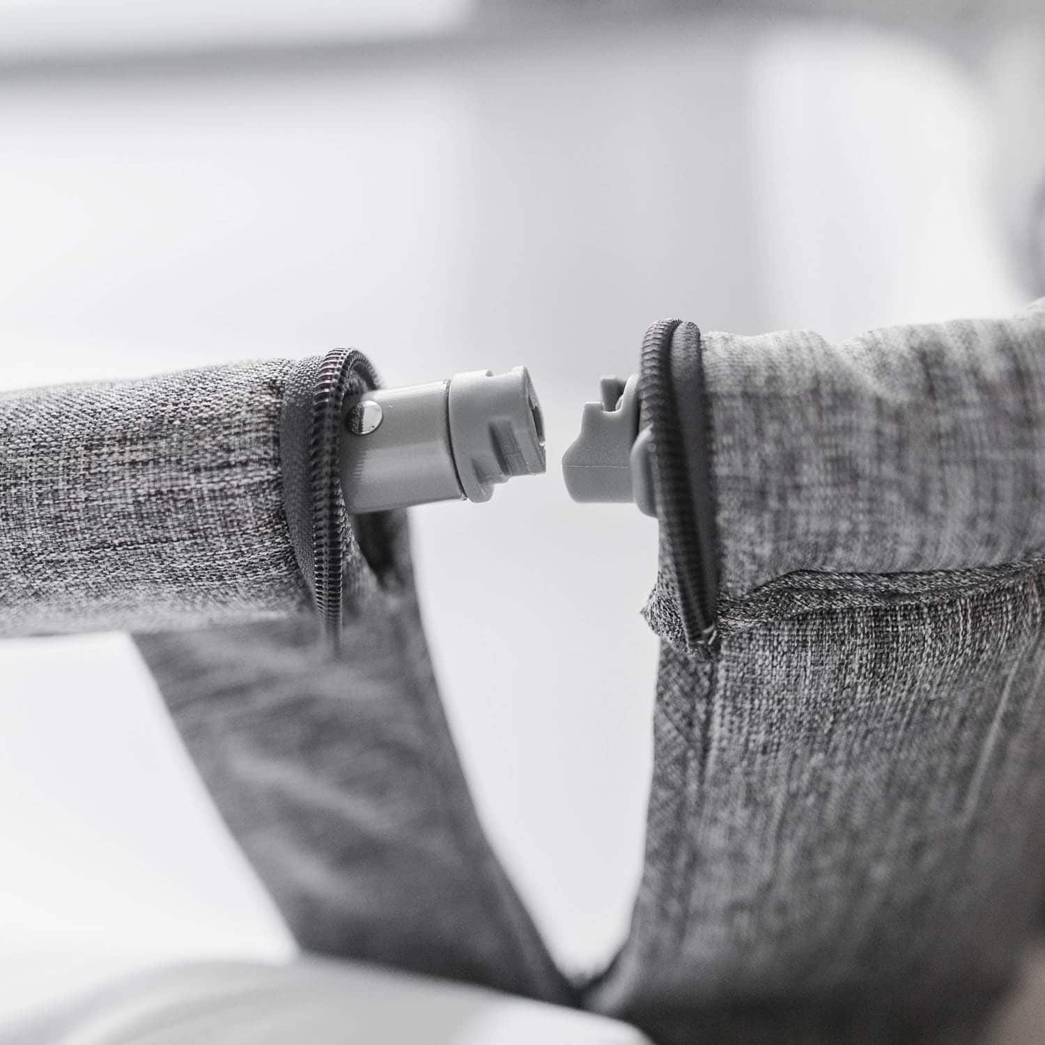 Beside Me™ Dreamer & Bedside Sleeper Charcoal Tweed Baby