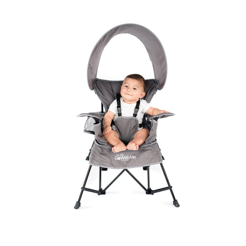Go With Me™ Venture Deluxe Portable Chair  - Grey - Baby Delight