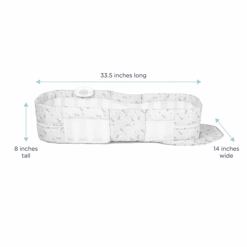 Snuggle Nest™ Harmony Portable Infant Sleeper – Floral Dreams Dimensions