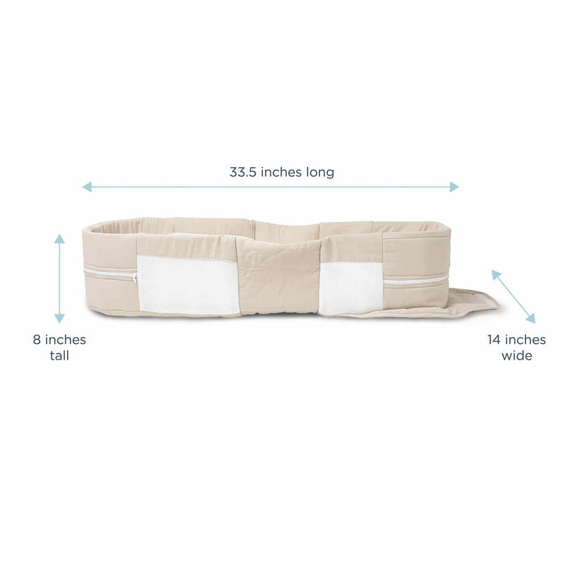 Snuggle Nest™ Organic Portable Infant Sleeper – Oatmeal Dimensions