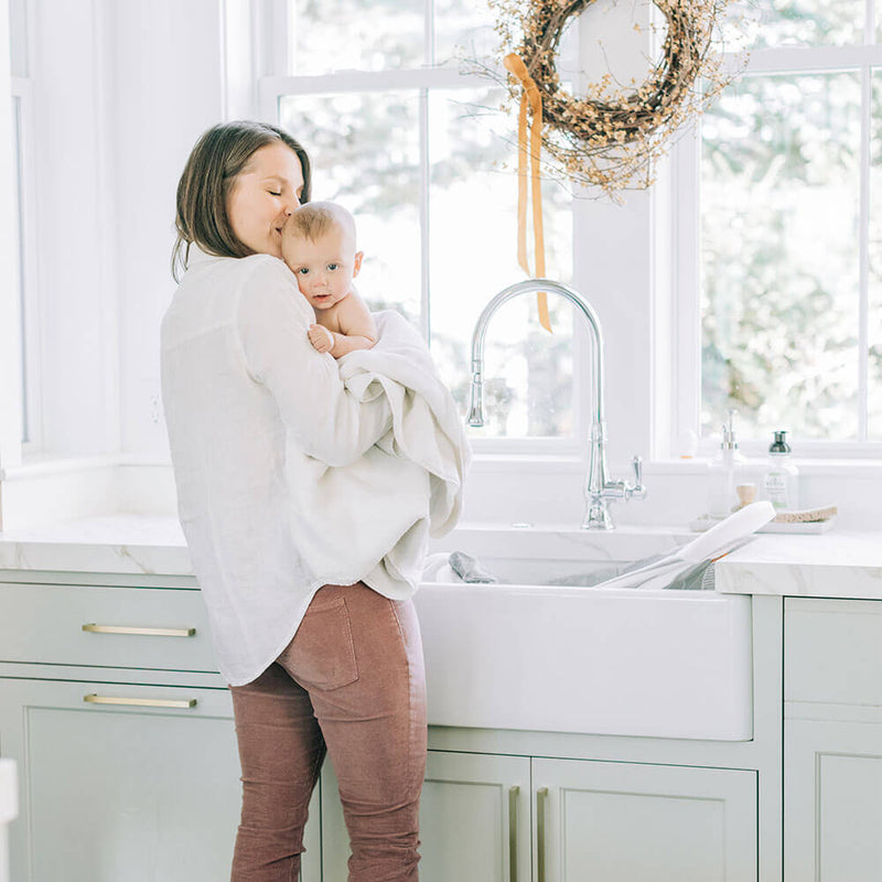 Cushy Nest Cloud Premium Infant Bather - Grey-White - Baby Delight